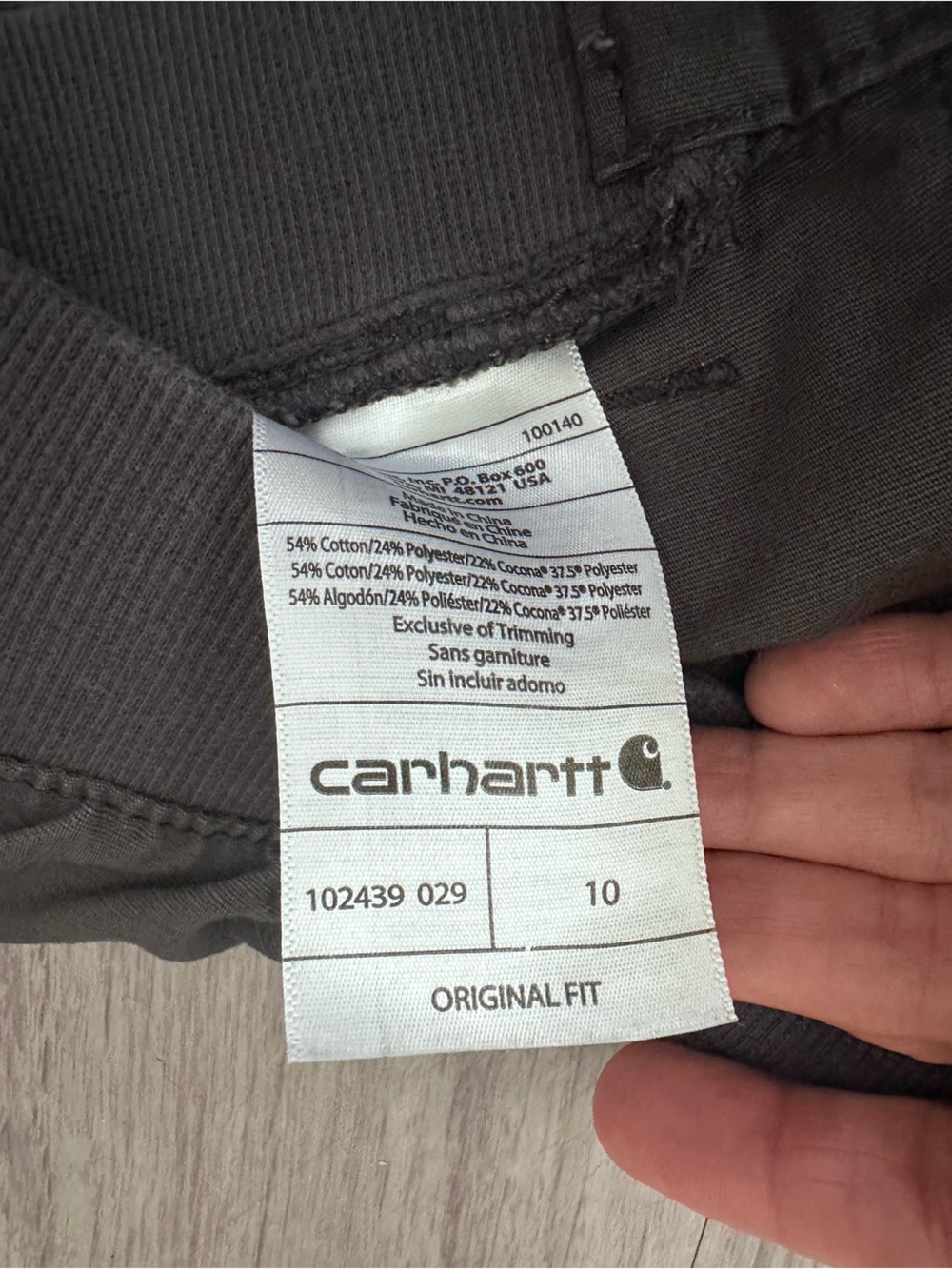 Carhartt Force Womens dark gray original extreme Performance Shorts Pockets - Picture 6 of 8